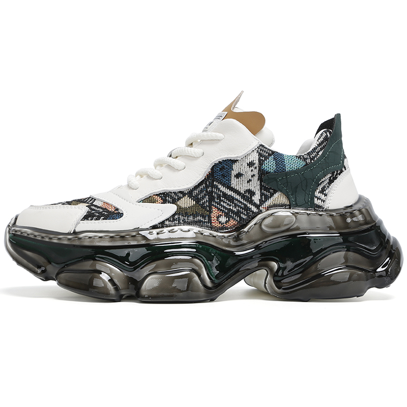 Нескользящие, устойчивые к истиранию, увеличивающие рост низкие массивные кроссовки для мужчин SENJIALUO, White 
Нескользящие, устойчивые к истиранию, увеличивающие рост низкие массивные кроссовки для мужчин SENJIALUO, White