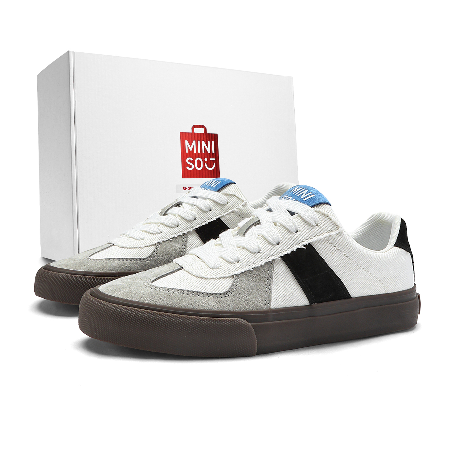 MINISO Низкие скейтбордские кроссовки унисекс черно-белые, цвет Black White
MINISO Низкие скейтбордские кроссовки унисекс черно-белые, цвет Black White