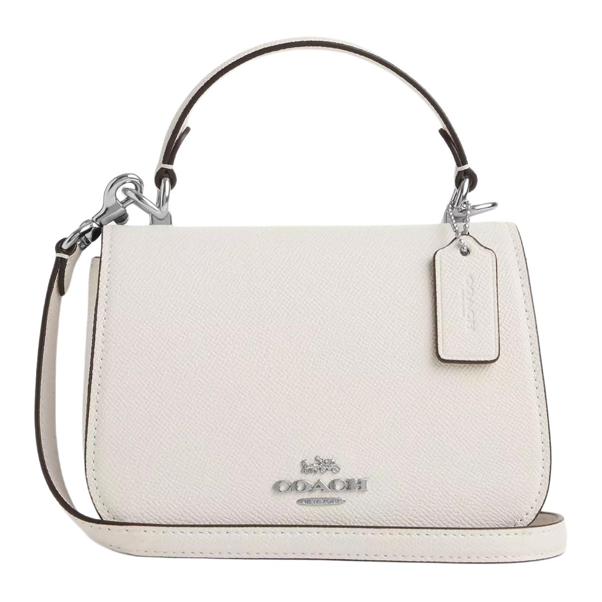 COACH Кожаная наплечная сумка поперечного плетения Маленькая поясная сумка Женская дамская сумочка Мел
COACH Кожаная наплечная сумка поперечного плетения Маленькая поясная сумка Женская дамская сумочка Мел