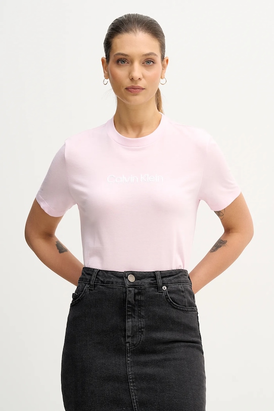 Хлопковая футболка Calvin Klein Jeans, розовый
Хлопковая футболка Calvin Klein Jeans, розовый