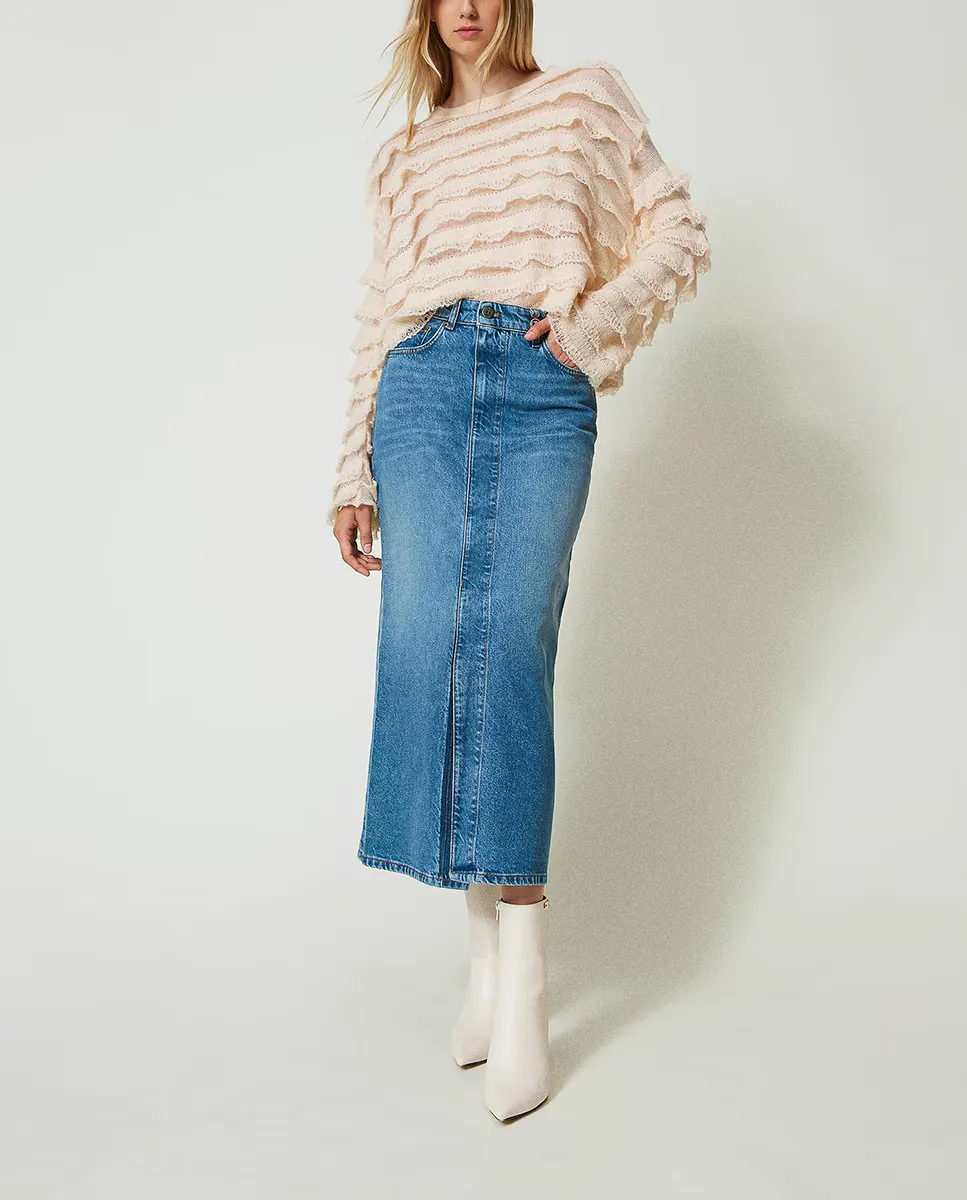 Джинсовая юбка Twinset, синий
Джинсовая юбка Twinset, синий