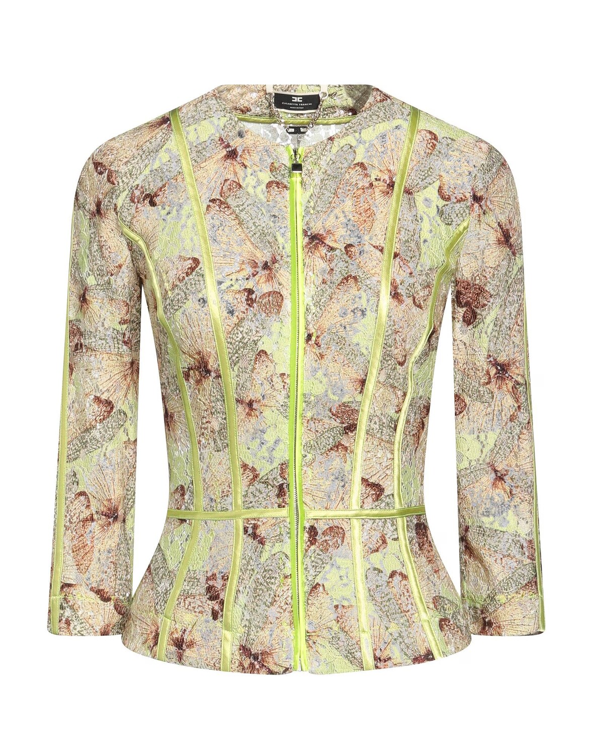 Блейзер Elisabetta Franchi, светло-зеленый 
Блейзер Elisabetta Franchi, светло-зеленый