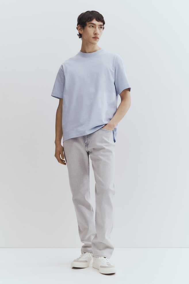 Футболка свободного кроя H&M, голубой
Футболка свободного кроя H&M, голубой