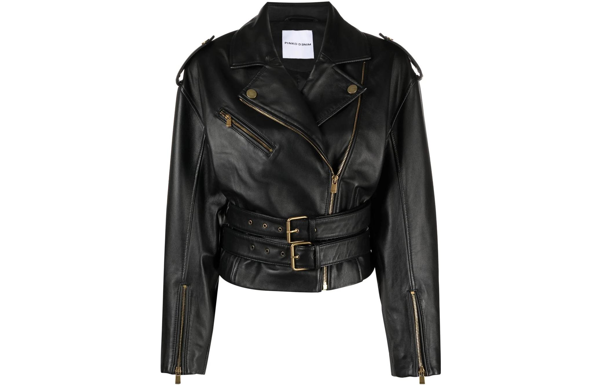 PINKO Кожаная куртка SS23 женская черная, Black
PINKO Кожаная куртка SS23 женская черная, Black