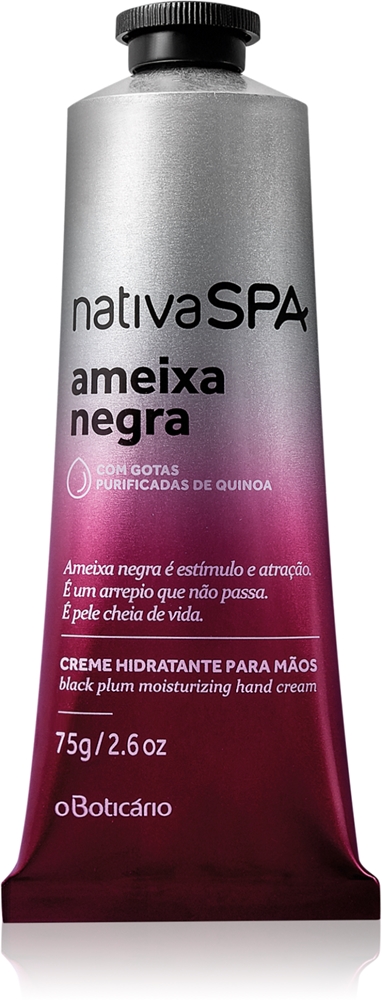 Крем для рук Nativa Spa с черной сливой Oboticário, 75 гр
Крем для рук Nativa Spa с черной сливой Oboticário, 75 гр