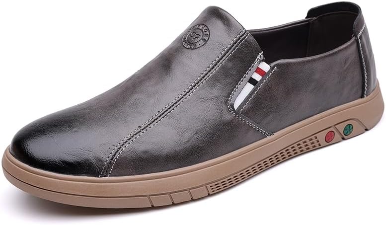 Мужские кожаные слипоны повседневные лоферы комфортные противоскользящие с мягкой подошвой для ходьбы, вождения, работы, офиса и прогулок Igzbibg, серый
Мужские кожаные слипоны повседневные лоферы комфортные противоскользящие с мягкой подошвой для ходьбы, вождения, работы, офиса и прогулок Igzbibg, серый