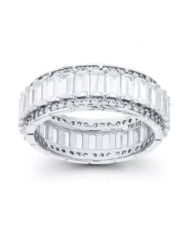 Кольцо с изумрудом и кубическим цирконием огранки «багет» Macy'S, silver
Кольцо с изумрудом и кубическим цирконием огранки «багет» Macy'S, silver