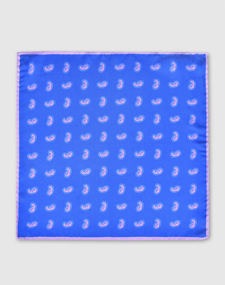 Синий шелковый шарф с принтом пейсли Olimpo, синий
Синий шелковый шарф с принтом пейсли Olimpo, синий