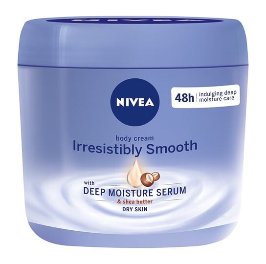 Разглаживающий крем для тела 400мл Nivea, Irresistible Smooth Body Cream
Разглаживающий крем для тела 400мл Nivea, Irresistible Smooth Body Cream