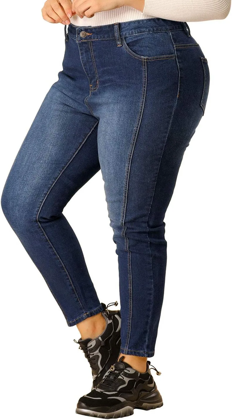 Agnes Orinda Women's Plus Size джинсы Washed Stretchy Skinny Jean Classic High Rise
Agnes Orinda Women's Plus Size джинсы Washed Stretchy Skinny Jean Classic High Rise