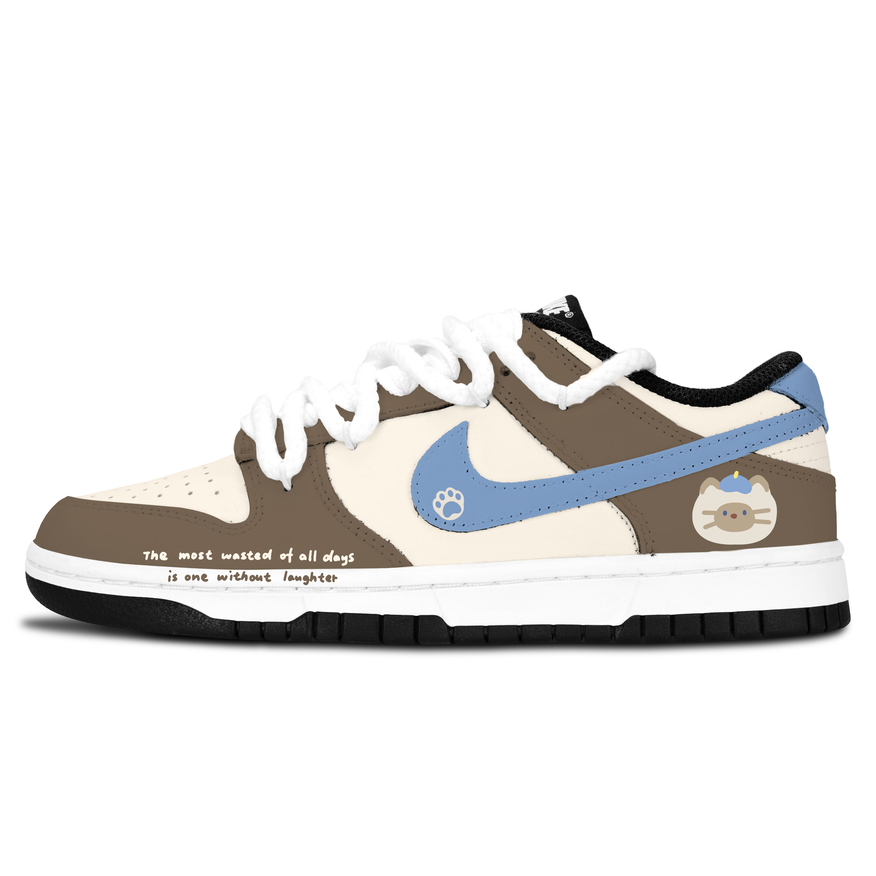 Nike Данк Блэк Уайт, Мяу Фан Браун Блю устойчивые к истиранию нескользящие низкие скейтбордские кроссовки унисекс - коричневый, цвет Brown
Nike Данк Блэк Уайт, Мяу Фан Браун Блю устойчивые к истиранию нескользящие низкие скейтбордские кроссовки унисекс - коричневый, цвет Brown