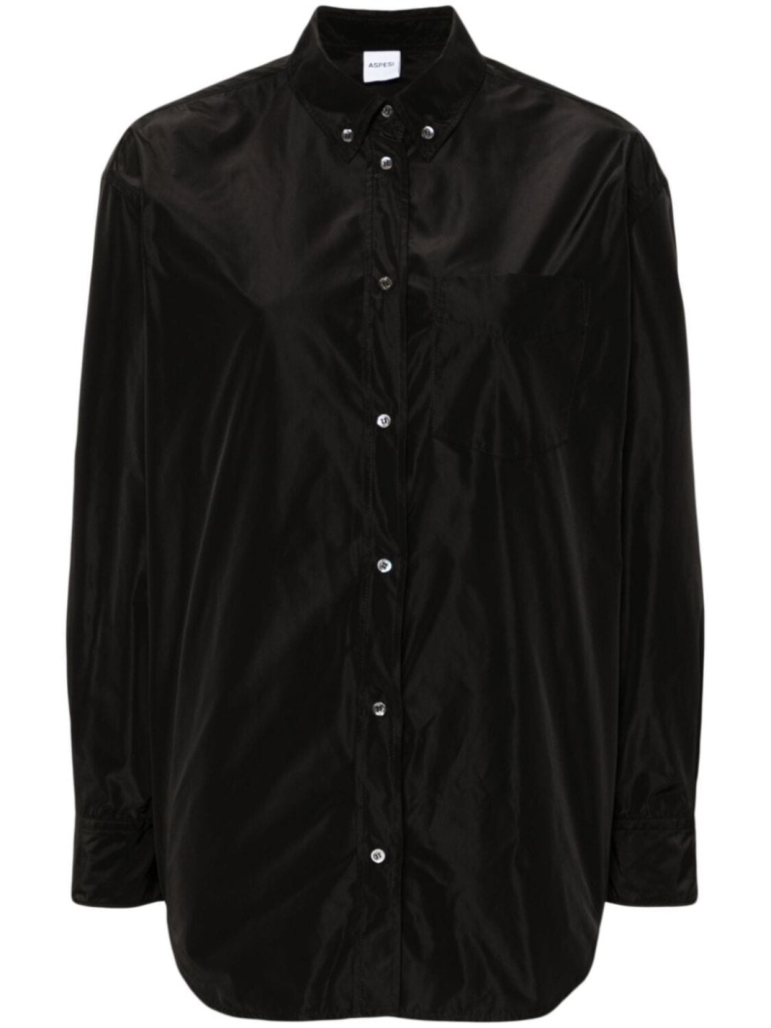 ASPESI рубашка с воротником на пуговицах, черный
ASPESI рубашка с воротником на пуговицах, черный