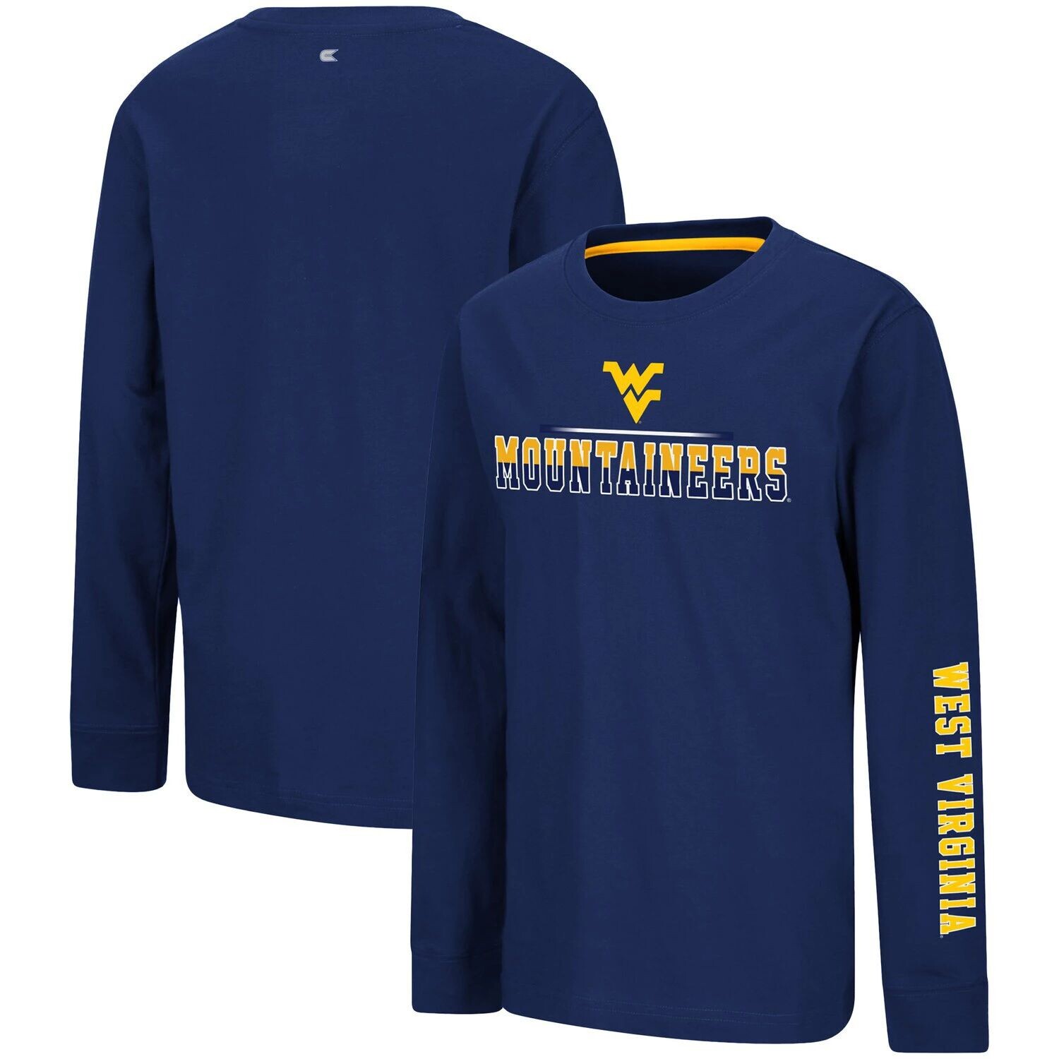 Молодежная футболка Colosseum Navy West Virginia Mountaineers с длинными рукавами Two-Hit Colosseum
Молодежная футболка Colosseum Navy West Virginia Mountaineers с длинными рукавами Two-Hit Colosseum