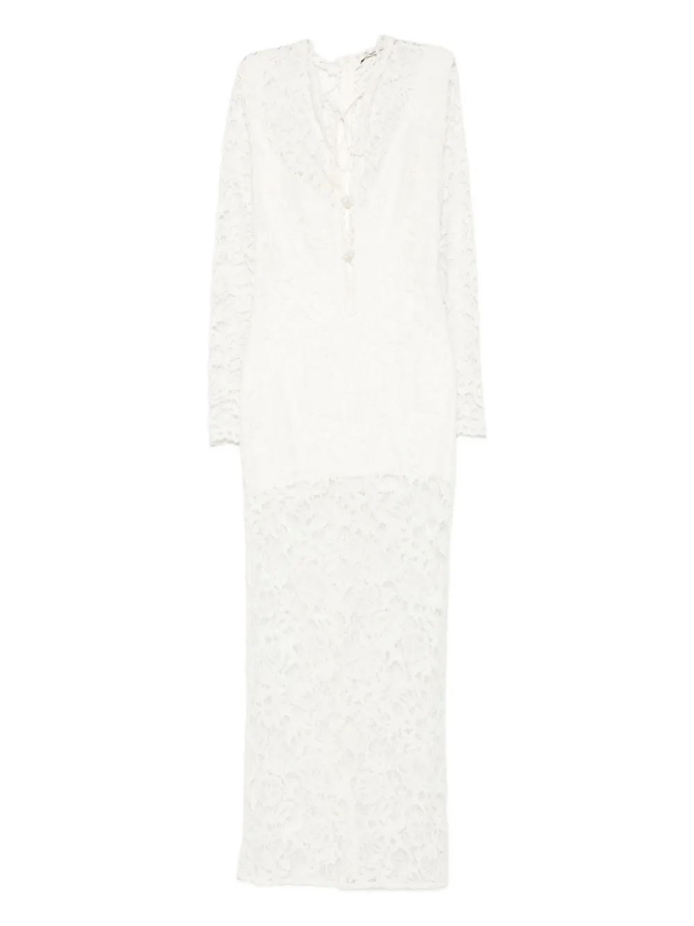 Кружевное платье макси Sage с длинными рукавами MANURI, белый
Кружевное платье макси Sage с длинными рукавами MANURI, белый