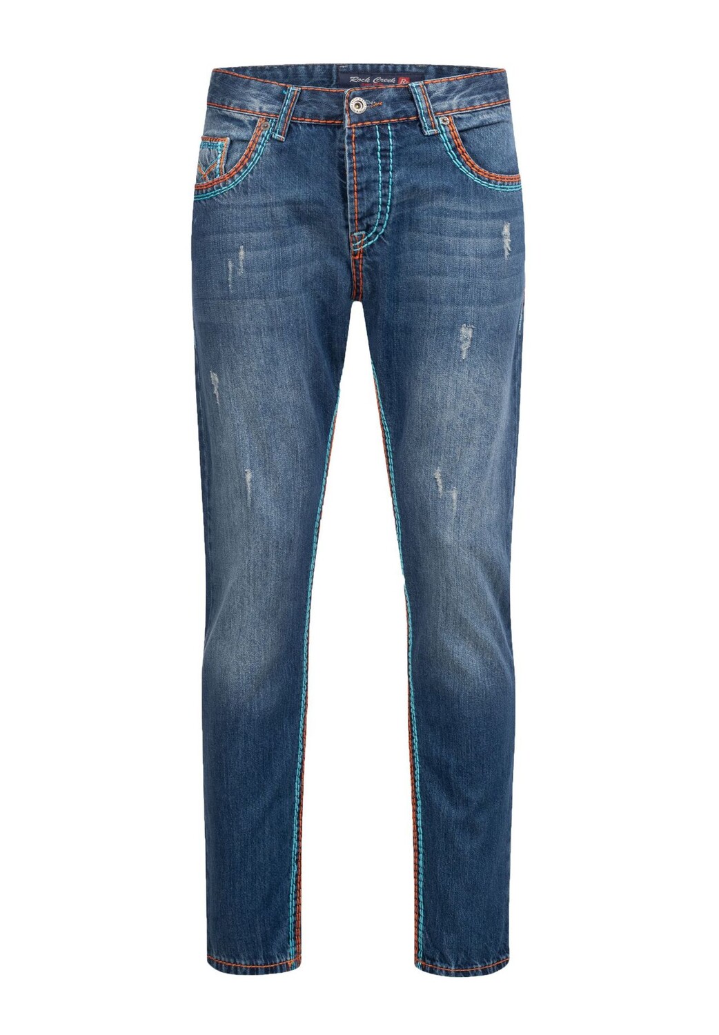 Джинсы комфортного кроя, толстые швы, свободный крой Rock Creek, темно-синий
Джинсы комфортного кроя, толстые швы, свободный крой Rock Creek, темно-синий