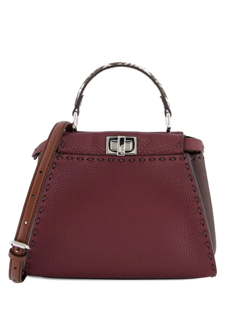Сумка-тоут из кожи с верхней ручкой Peekaboo Fendi, красный
Сумка-тоут из кожи с верхней ручкой Peekaboo Fendi, красный