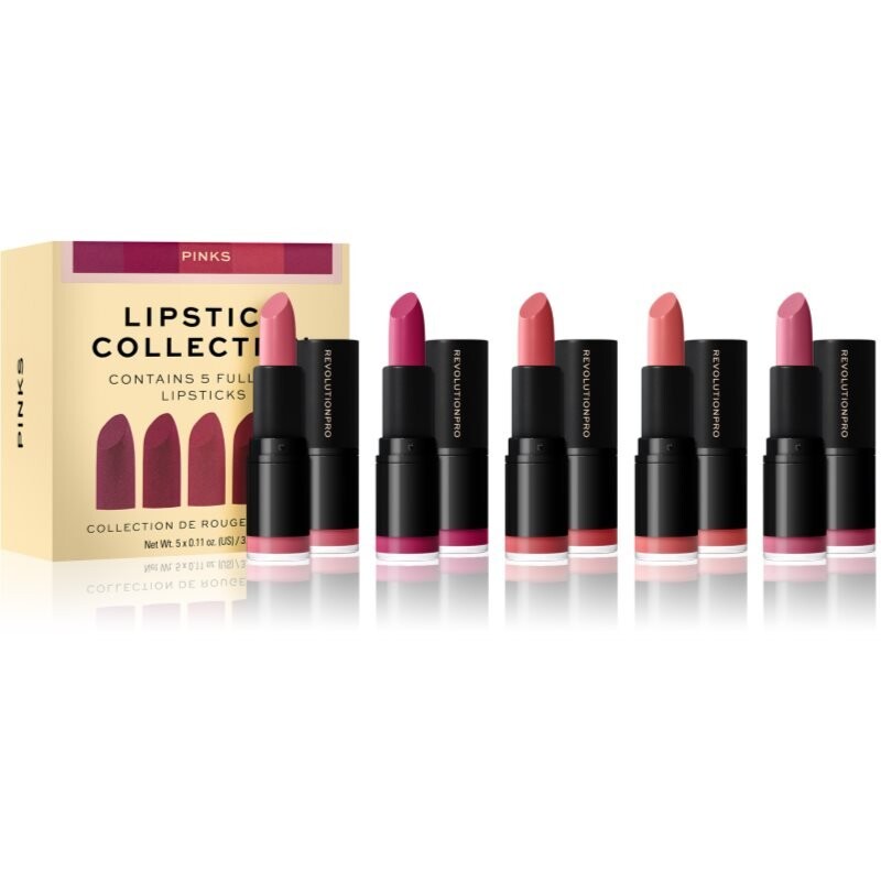 Makeup Revolution, PRO Lipstick Collection набор помад оттенка Pinks 5 шт
Makeup Revolution, PRO Lipstick Collection набор помад оттенка Pinks 5 шт
