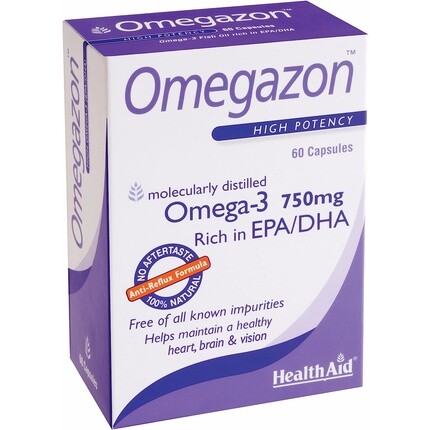 Omegazon 1250 мг рыбьего жира с EPA и DHA, 60 мягких таблеток, Health Aid, Белый, Omegazon 1250 мг рыбьего жира с EPA и DHA, 60 мягких таблеток, Health Aid
Omegazon 1250 мг рыбьего жира с EPA и DHA, 60 мягких таблеток, Health Aid, Белый, Omegazon 1250 мг рыбьего жира с EPA и DHA, 60 мягких таблеток, Health Aid