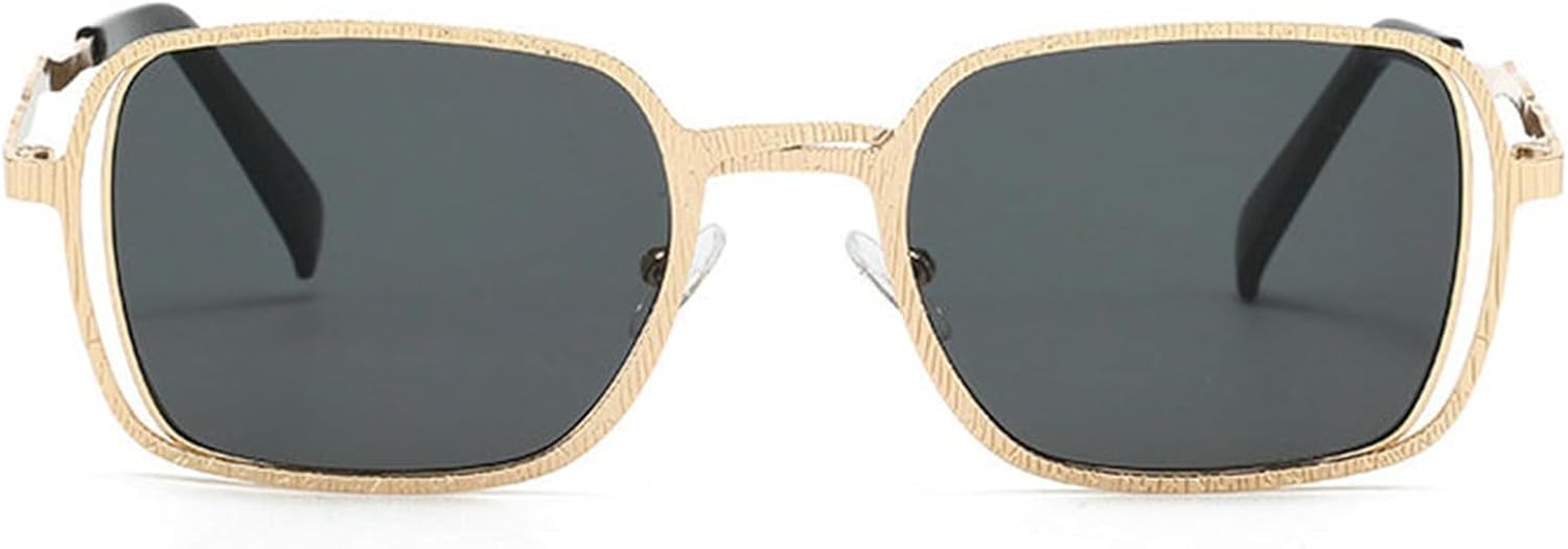 Willochra Классические модные квадратные черные солнцезащитные очки для женщин в стиле ретро, многоугольные, панк, трендовые мужские металлические прямоугольные очки UV400, C1
Willochra Классические модные квадратные черные солнцезащитные очки для женщин в стиле ретро, многоугольные, панк, трендовые мужские металлические прямоугольные очки UV400, C1