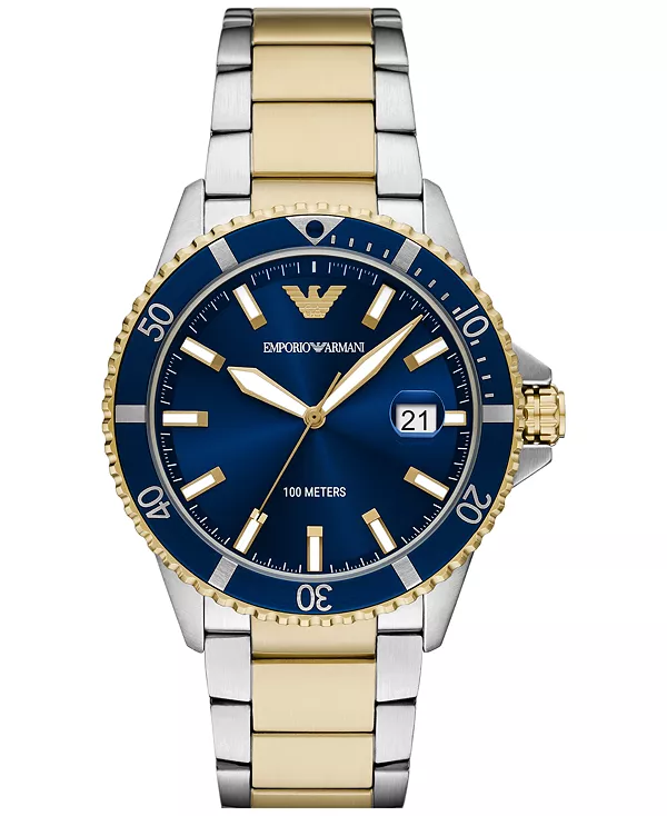 Мужские часы World Explorer с двухцветным браслетом из нержавеющей стали, 42 мм Emporio Armani, two-tone
Мужские часы World Explorer с двухцветным браслетом из нержавеющей стали, 42 мм Emporio Armani, two-tone