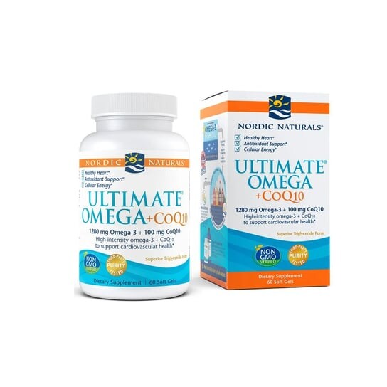Nordic Naturals, Ultimate Omega + CoQ10, 1280 мг, 60 мягких капсул
Nordic Naturals, Ultimate Omega + CoQ10, 1280 мг, 60 мягких капсул