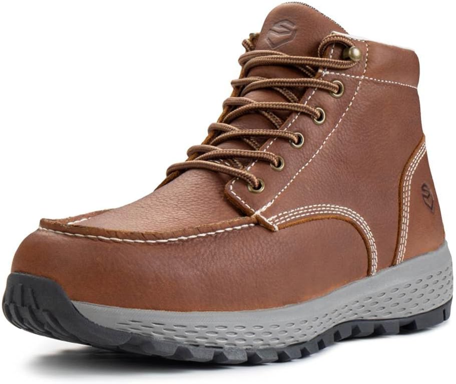 Мужские легкие повседневные ботинки SUREWAY с мягким носком, комфортной стелькой, высокой устойчивостью к маслу и скольжению, строительные и промышленные защитные ботинки/обувь - черные
Мужские легкие повседневные ботинки SUREWAY с мягким носком, комфортной стелькой, высокой устойчивостью к маслу и скольжению, строительные и промышленные защитные ботинки/обувь - черные