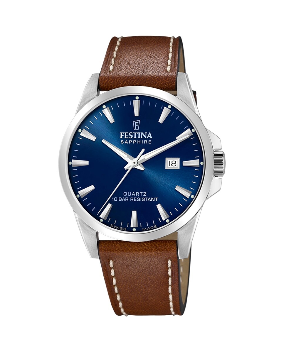 F20025/3 Швейцарские коричневые кожаные мужские часы Festina, коричневый 
F20025/3 Швейцарские коричневые кожаные мужские часы Festina, коричневый