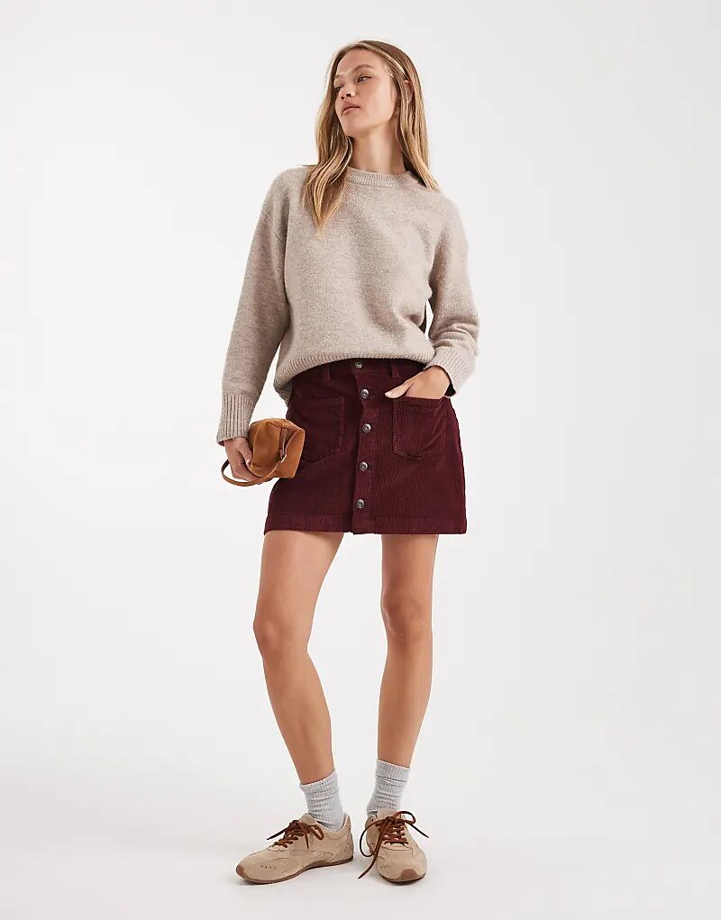 Юбка вельвет с высокой талией в цвете «бордовый»
Юбка вельвет с высокой талией в цвете «бордовый»