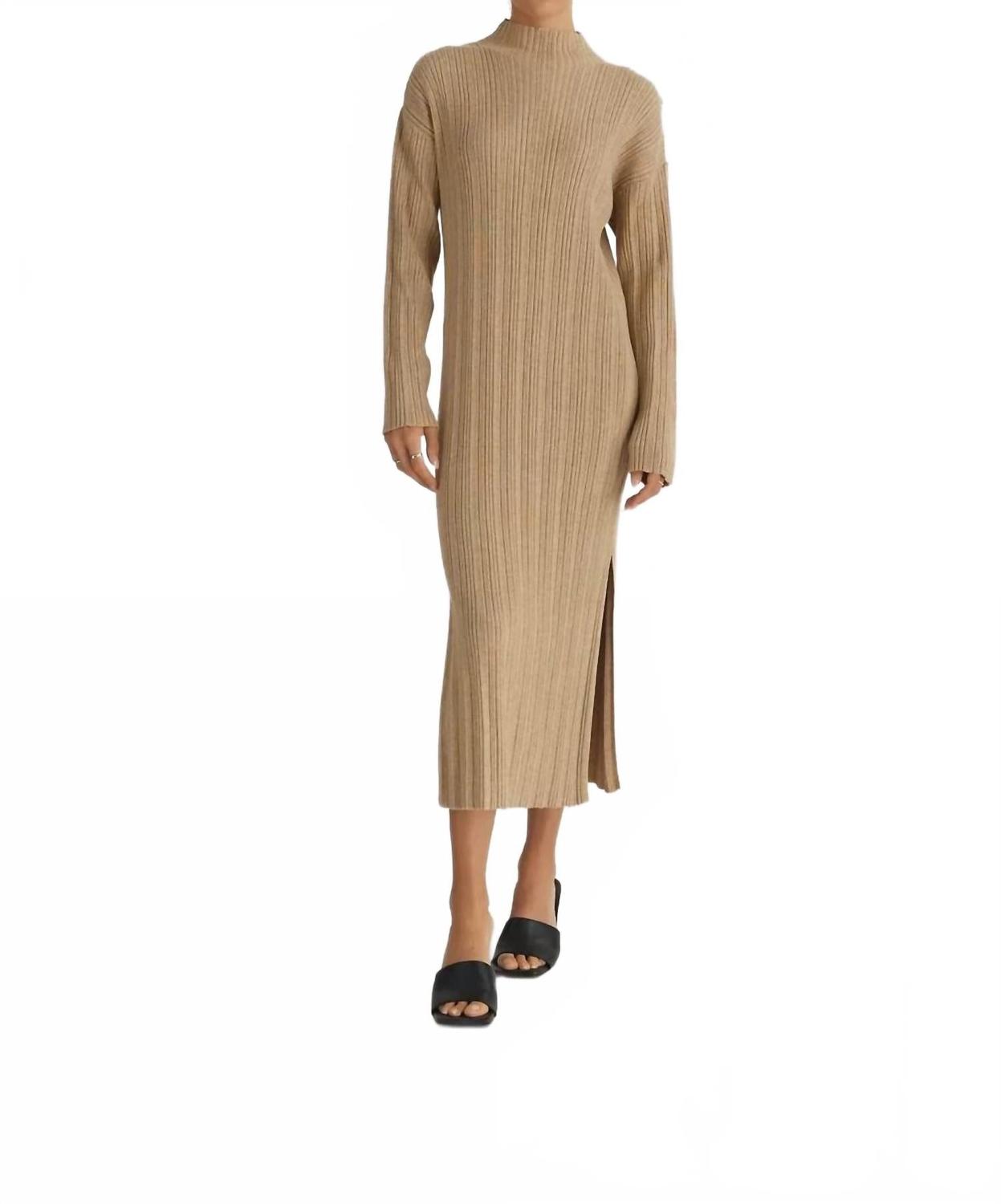 Мари Тан водолазка свитер-платье All : row, Tan
Мари Тан водолазка свитер-платье All : row, Tan
