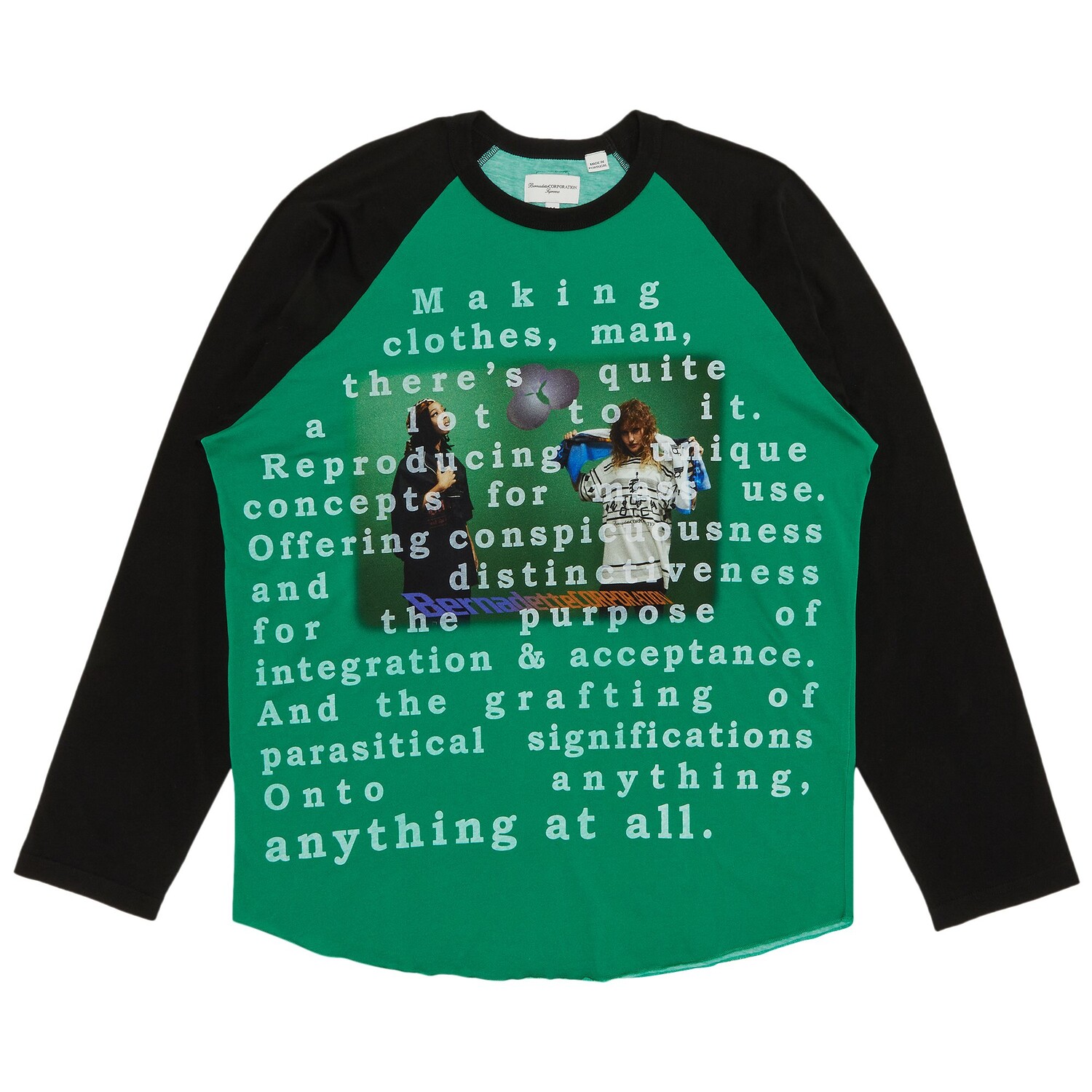 Топ с длинными рукавами реглан Supreme x Bernadette Corporation, зеленый
Топ с длинными рукавами реглан Supreme x Bernadette Corporation, зеленый