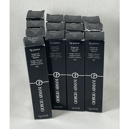 Губная помада Lip Power Longwear Vibrant Color, 0,11 унции, Giorgio Armani 
Губная помада Lip Power Longwear Vibrant Color, 0,11 унции, Giorgio Armani