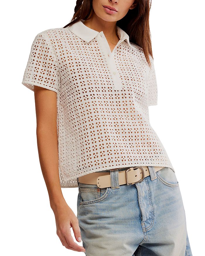 Анна Топ с ажурными вставками Free People, белый
Анна Топ с ажурными вставками Free People, белый