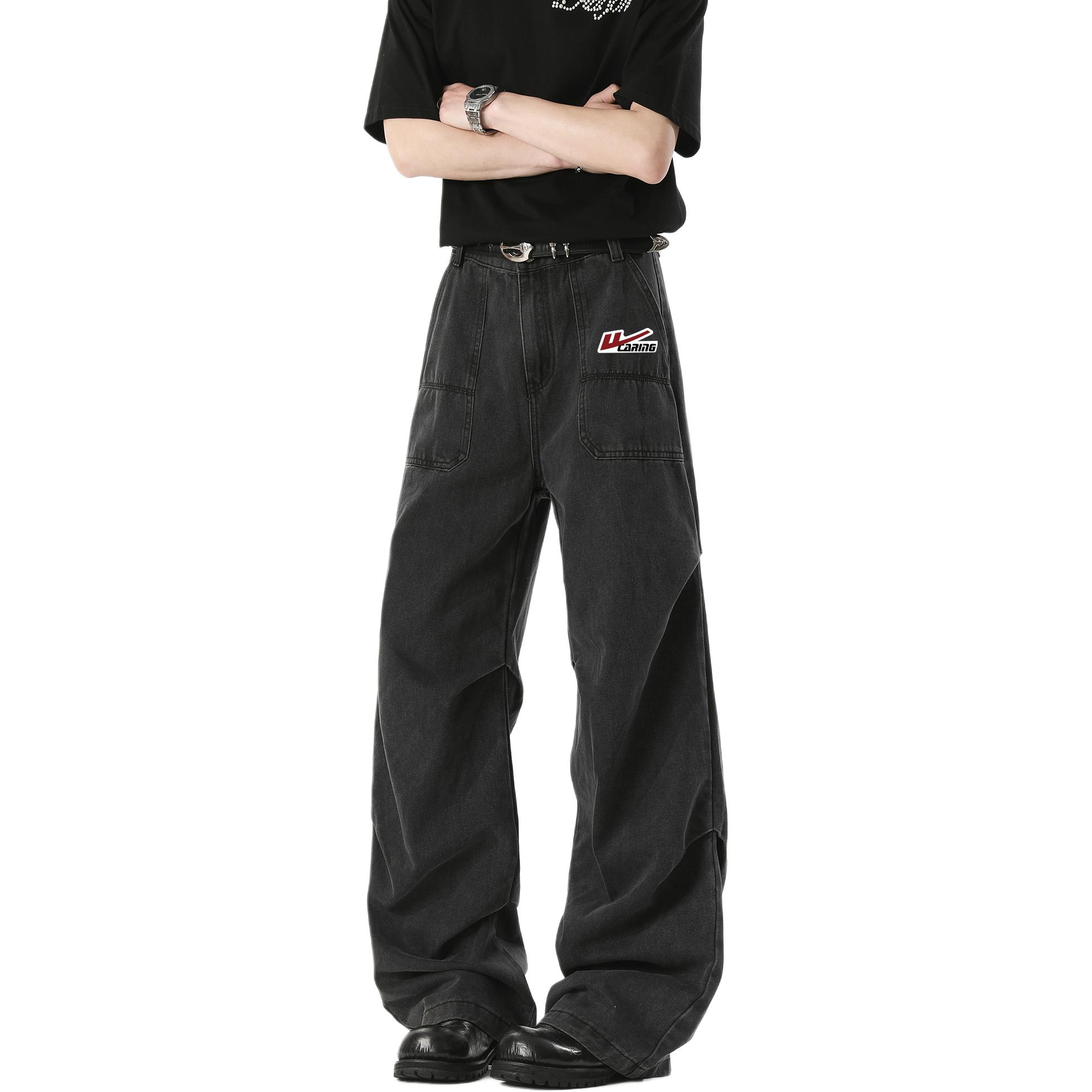 WARRIOR Джинсы Unisex Black DIY Badge Moderate Straight Fit
WARRIOR Джинсы Unisex Black DIY Badge Moderate Straight Fit