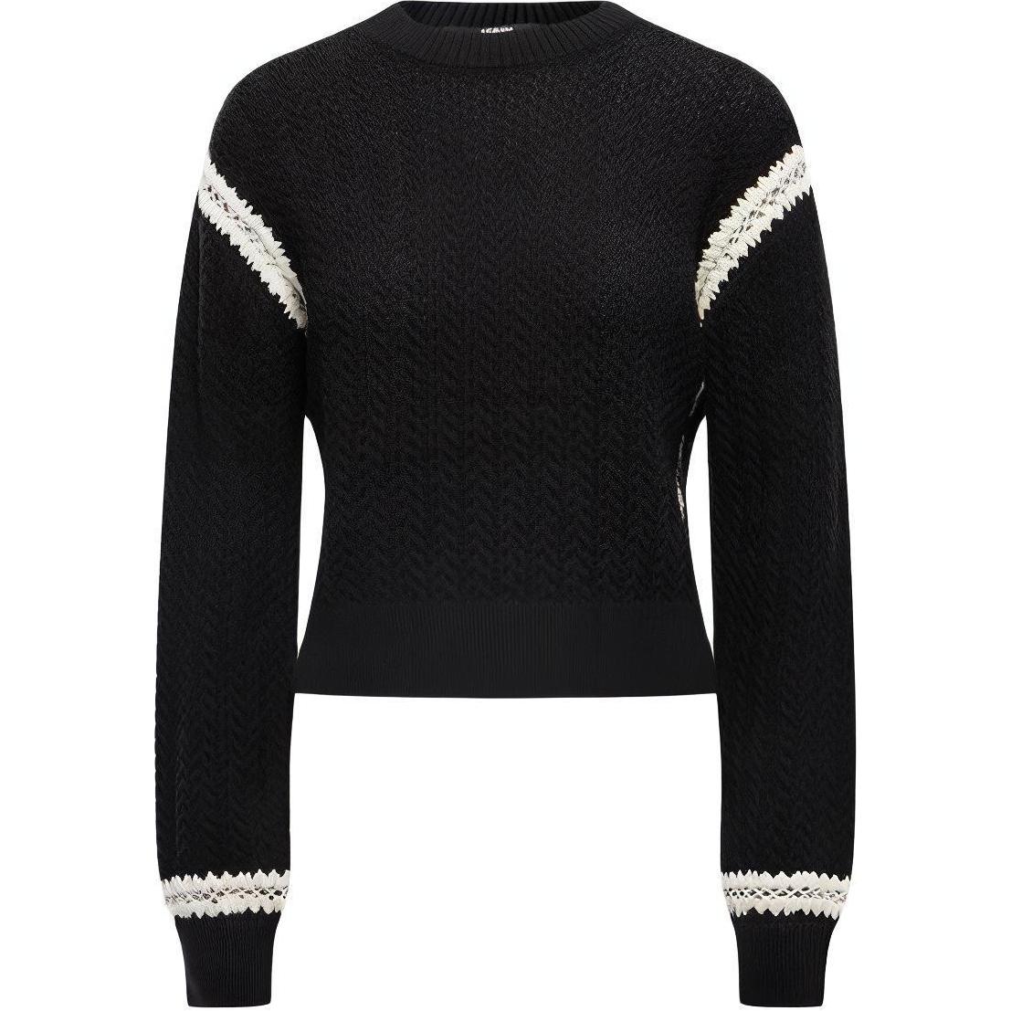 KARL LAGERFELD Вязаный свитер женский черный KARL LAGERFELD / Karl Lagerfeld Jeans 
KARL LAGERFELD Вязаный свитер женский черный KARL LAGERFELD / Karl Lagerfeld Jeans