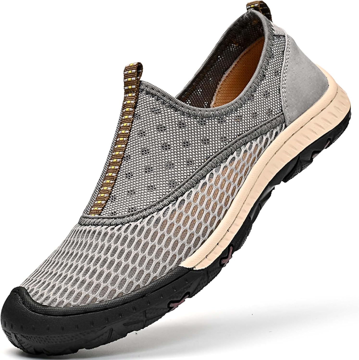 Мужские повседневные прогулочные кроссовки, дышащие сетчатые кроссовки, легкий корпус обуви, защита носка, обувь для занятий в помещении, водительская обувь, кроссовки, удобные, мягкие, противоскользящие Vtiao, серый
Мужские повседневные прогулочные кроссовки, дышащие сетчатые кроссовки, легкий корпус обуви, защита носка, обувь для занятий в помещении, водительская обувь, кроссовки, удобные, мягкие, противоскользящие Vtiao, серый