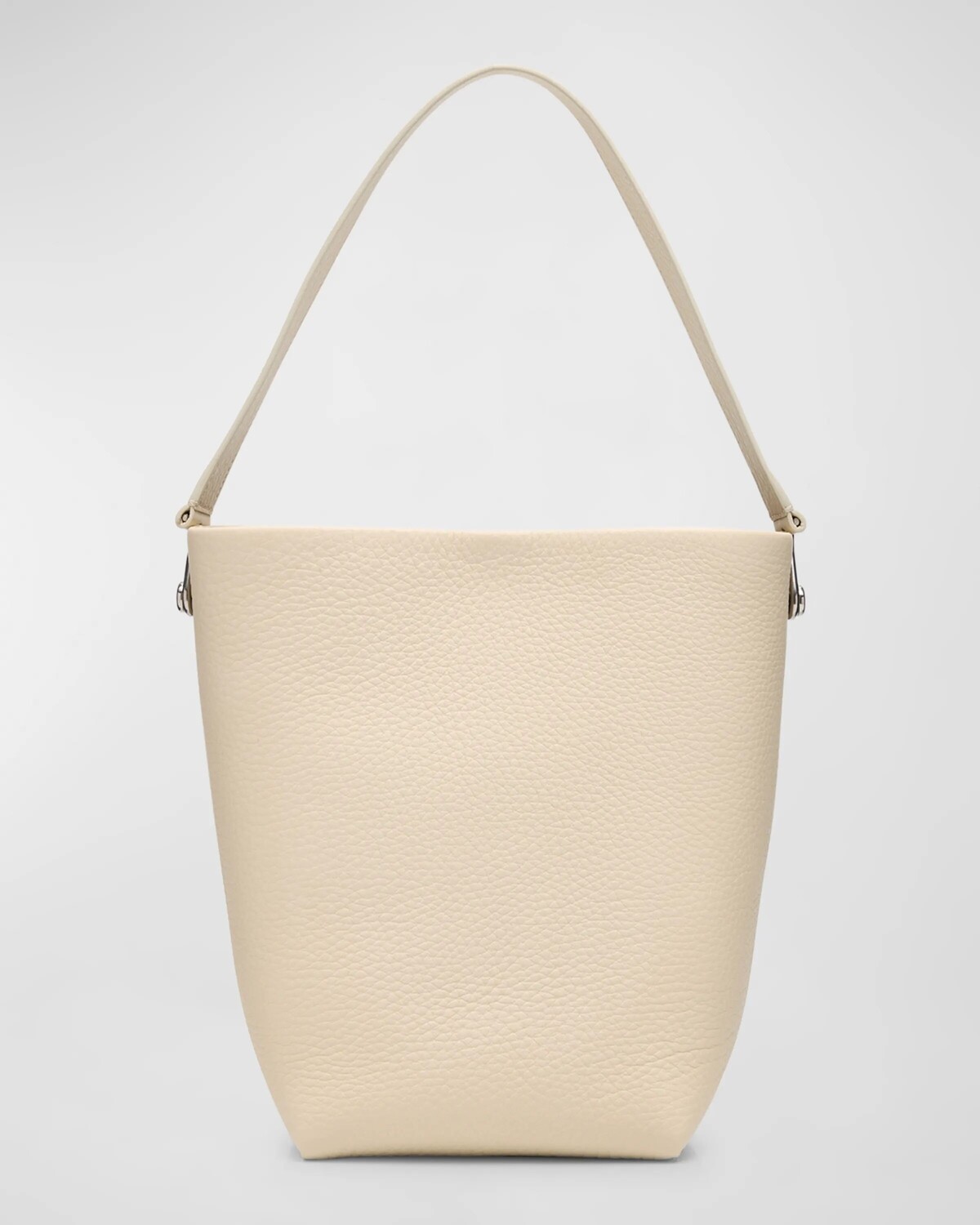 Маленькая объемная сумка-тоут с крючком размера N/S, золотого цвета из роскошной зернистой телячьей кожи The Row, слоновая кость
Маленькая объемная сумка-тоут с крючком размера N/S, золотого цвета из роскошной зернистой телячьей кожи The Row, слоновая кость