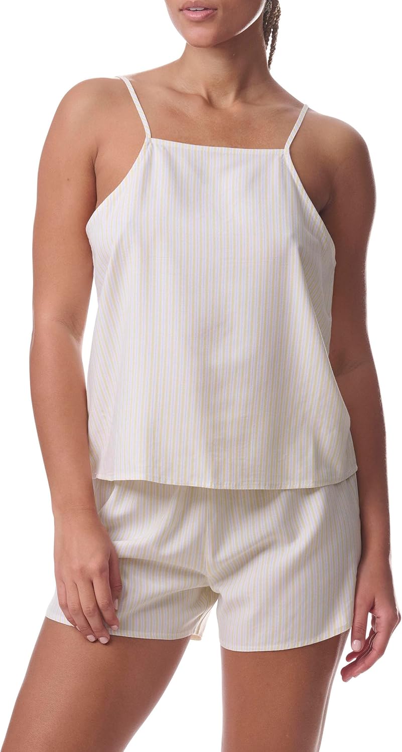 Женский пижамный комплект Tommy Hilfiger из топа на бретелях и шорт, Citronella/Sweet Blue Stripe
Женский пижамный комплект Tommy Hilfiger из топа на бретелях и шорт, Citronella/Sweet Blue Stripe