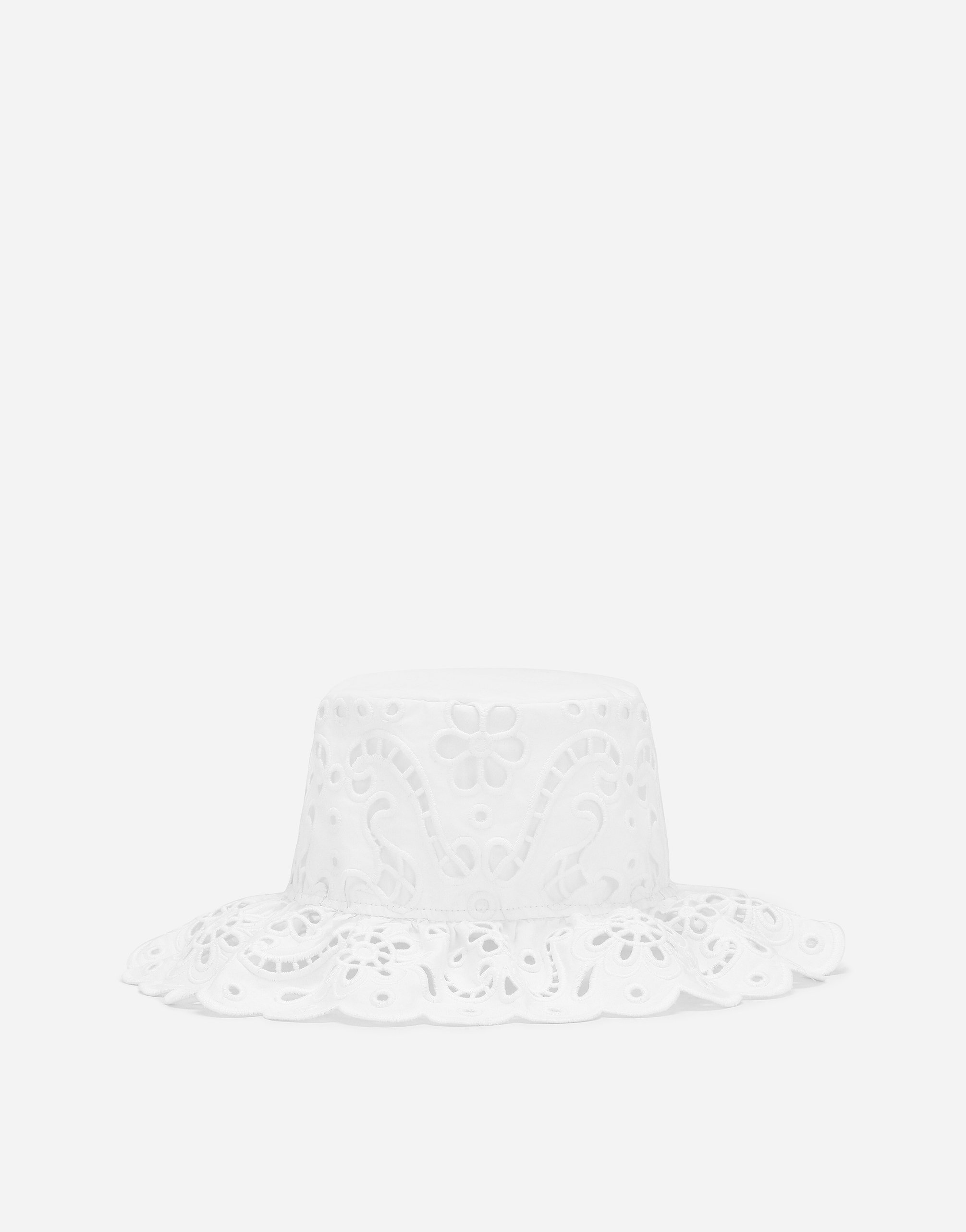 Хлопковая шляпа с вышивкой англезе Dolce & Gabbana, белый
Хлопковая шляпа с вышивкой англезе Dolce & Gabbana, белый