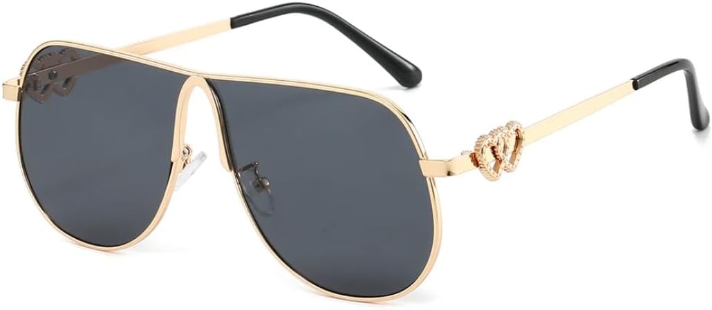 Модные солнцезащитные очки овальной формы с градиентным переходом для женщин, роскошные мужские очки с двойным сердцем для активного отдыха, защита от УФ-излучения UV400 UATXTAU, Golden Black
Модные солнцезащитные очки овальной формы с градиентным переходом для женщин, роскошные мужские очки с двойным сердцем для активного отдыха, защита от УФ-излучения UV400 UATXTAU, Golden Black