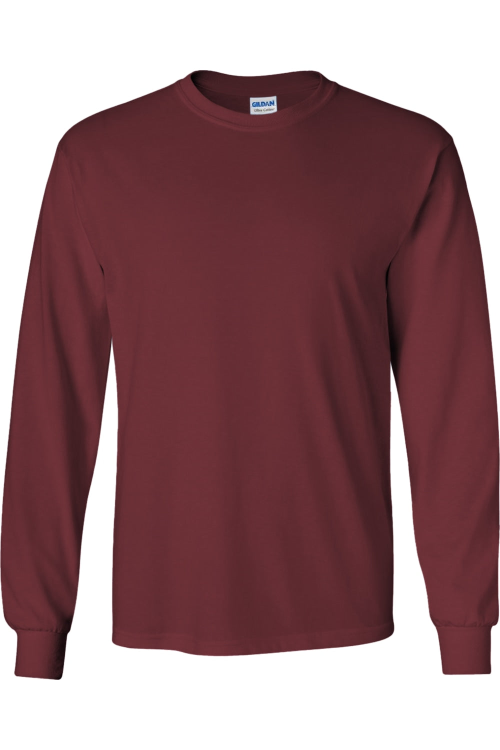 Gildan Мужская однотонная футболка с круглым вырезом и длинными рукавами из ультрахлопка, бордовый
Gildan Мужская однотонная футболка с круглым вырезом и длинными рукавами из ультрахлопка, бордовый