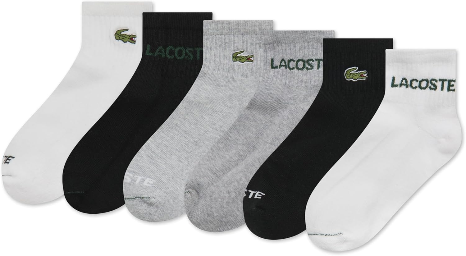 Lacoste мальчики 6-pack повседневные носки, Grey/Ankle
Lacoste мальчики 6-pack повседневные носки, Grey/Ankle