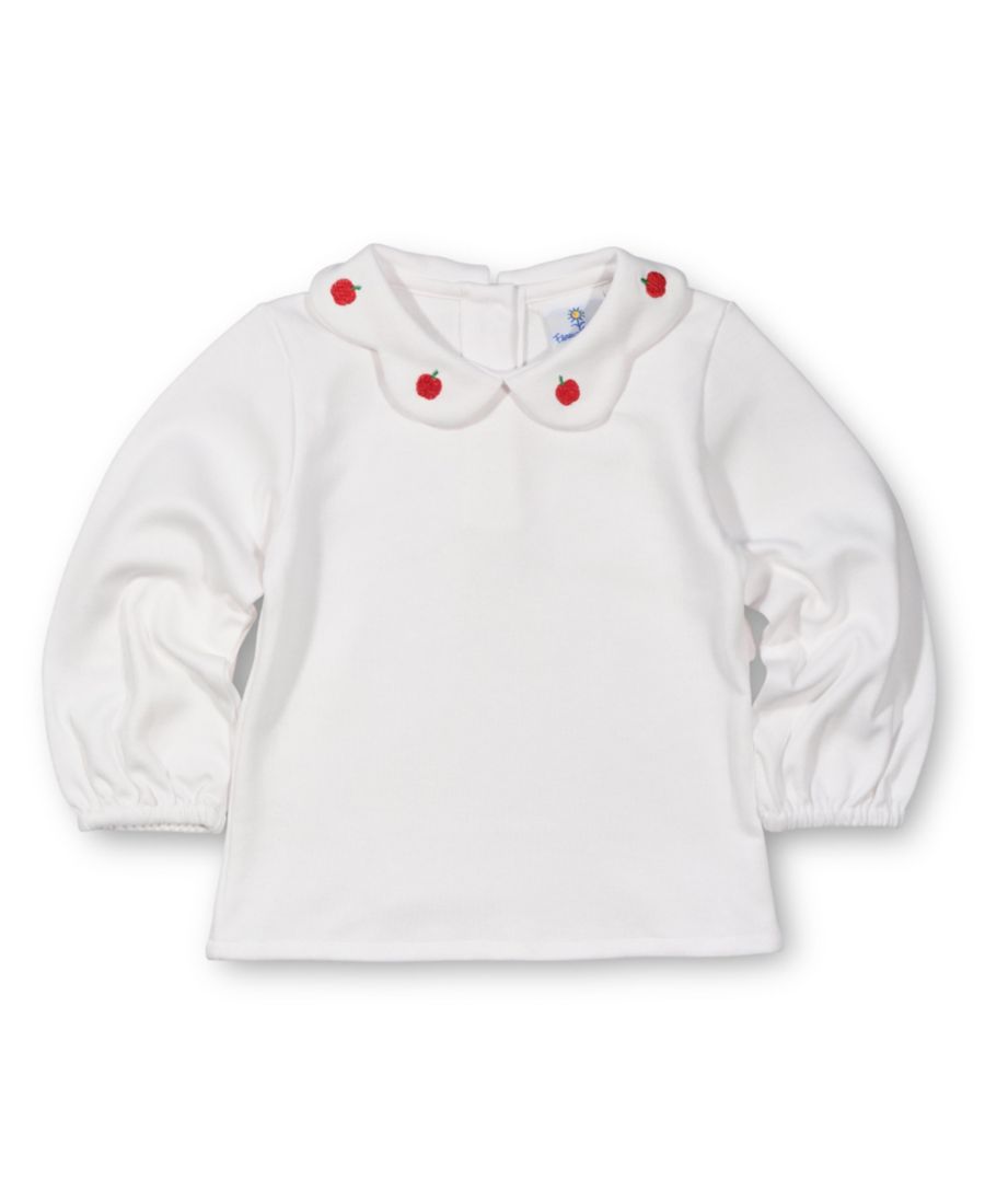 Белая вязаная блузка для девочек младшего возраста с вышитыми яблоками Florence Eiseman, White
Белая вязаная блузка для девочек младшего возраста с вышитыми яблоками Florence Eiseman, White