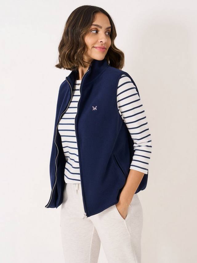 Флисовая безрукавка с застежкой-молнией и круглым вырезом Crew Clothing
Флисовая безрукавка с застежкой-молнией и круглым вырезом Crew Clothing