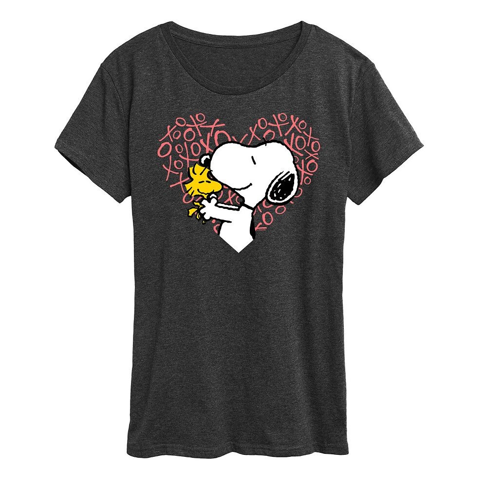 Женская футболка Peanuts Snoopy & Woodstock Heart с рисунком сердца Licensed Character, цвет Heather Charcoal
Женская футболка Peanuts Snoopy & Woodstock Heart с рисунком сердца Licensed Character, цвет Heather Charcoal