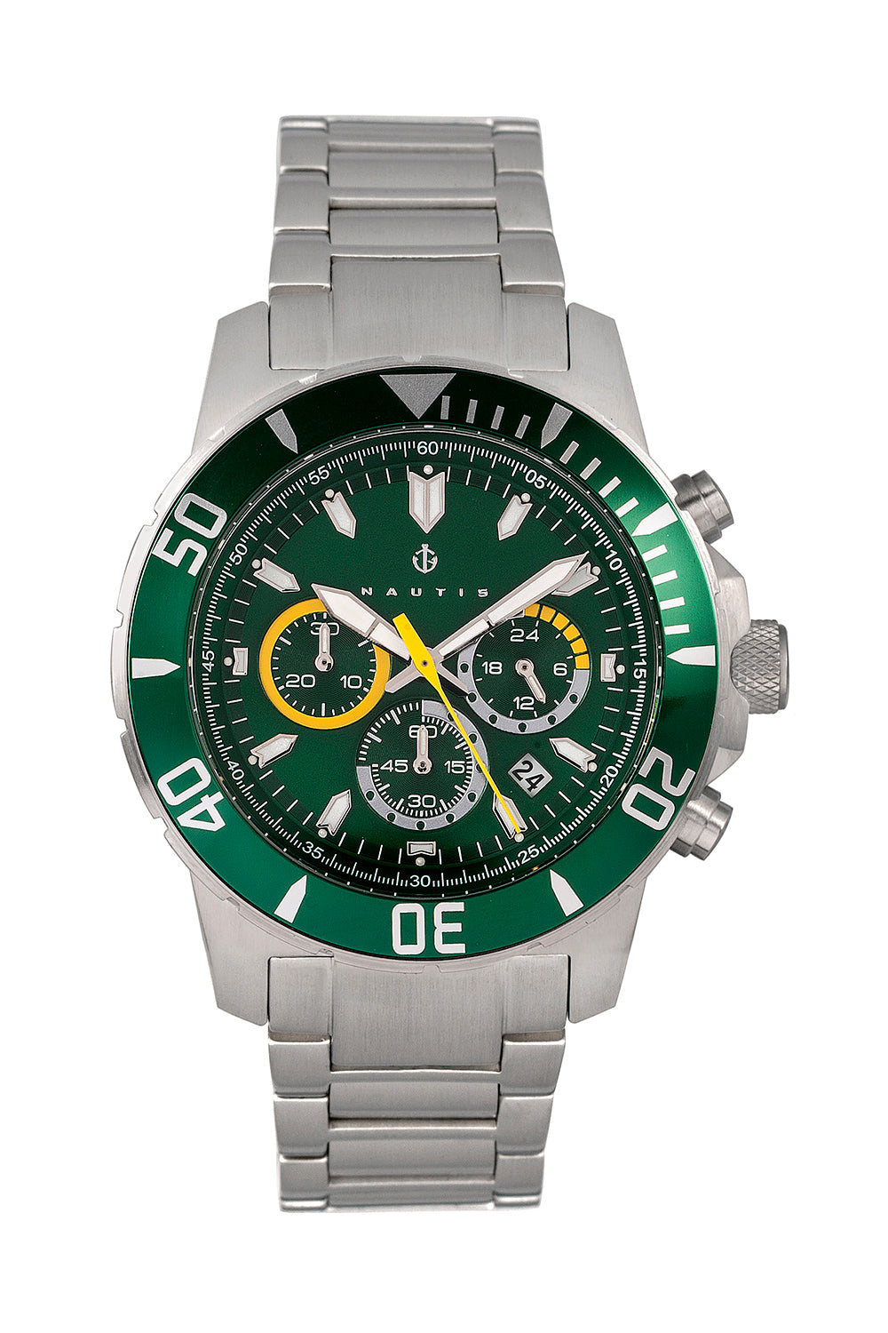 Часы с хронографом Dive Chrono 500 Nautis, зеленый
Часы с хронографом Dive Chrono 500 Nautis, зеленый