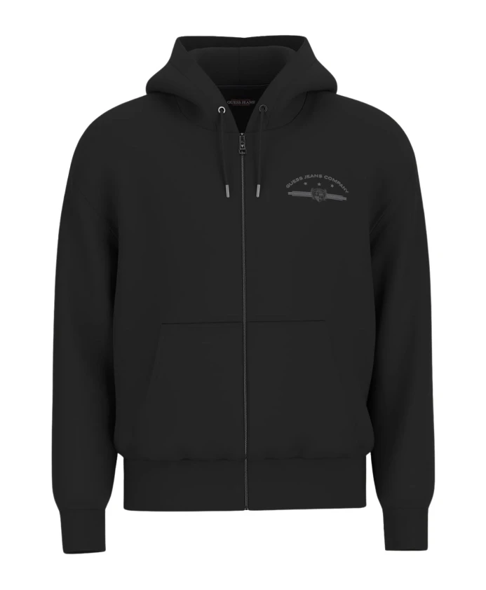 Черная толстовка с капюшоном и молнией по всей длине. Guess, черный
Черная толстовка с капюшоном и молнией по всей длине. Guess, черный