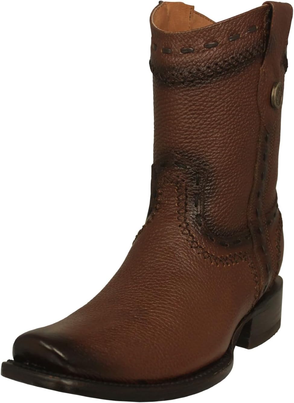 Мужские коричневые ковбойские сапоги Texas Legacy в западном стиле из кожи с молнией и квадратным носком
Мужские коричневые ковбойские сапоги Texas Legacy в западном стиле из кожи с молнией и квадратным носком