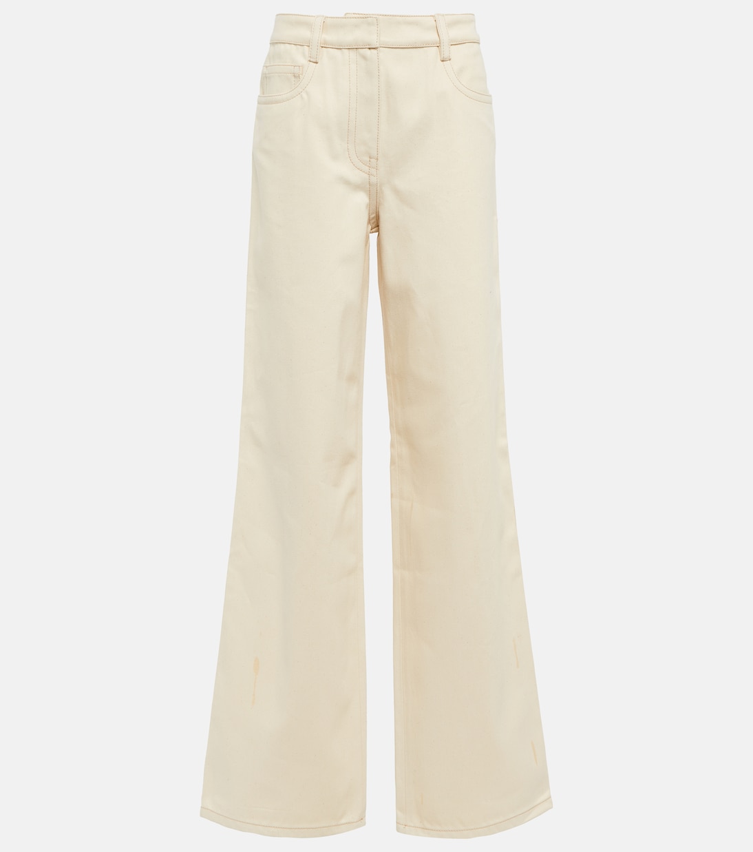 Джинсы с высокой посадкой и широкими штанинами Prada, Natural
Джинсы с высокой посадкой и широкими штанинами Prada, Natural