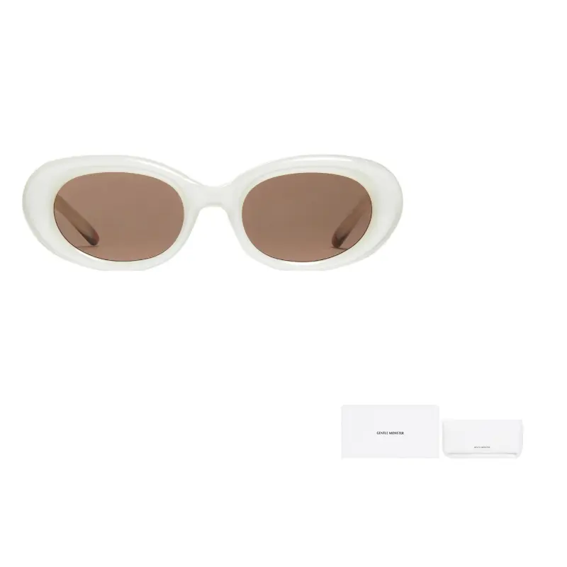 GENTLE MONSTER Овальные солнцезащитные очки в рамке, White
GENTLE MONSTER Овальные солнцезащитные очки в рамке, White