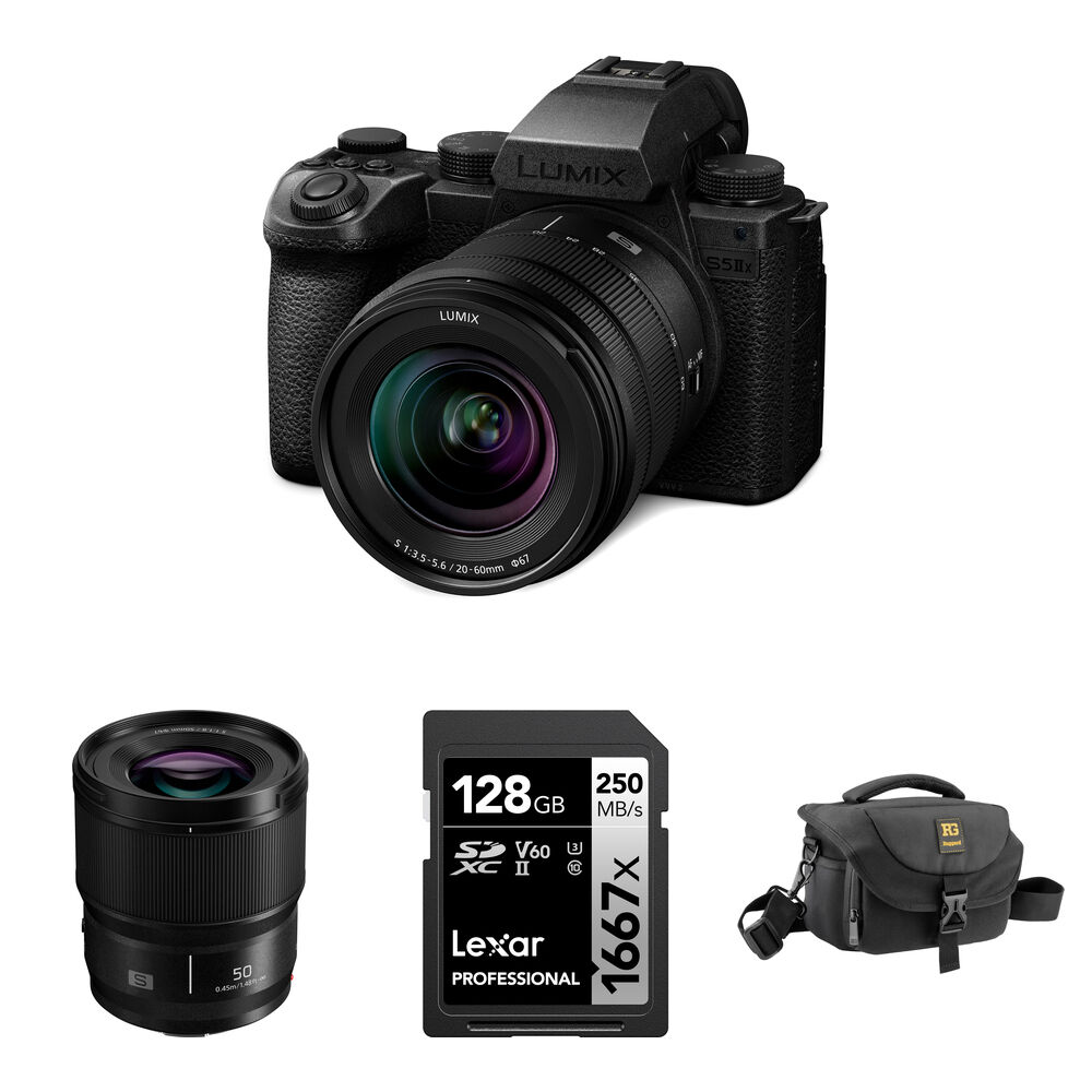 Беззеркальная камера Panasonic Lumix S5 IIX Mirrorless Camera with 20-60mm Lens and
Беззеркальная камера Panasonic Lumix S5 IIX Mirrorless Camera with 20-60mm Lens and